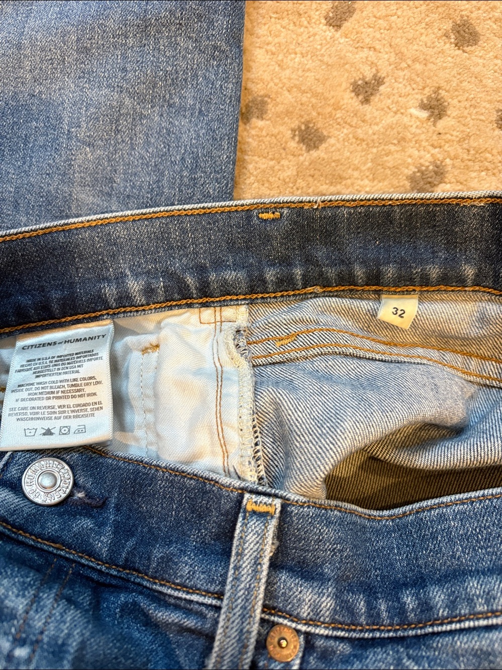 Citizens of Humanity McKenzie curved straight Jean size 32 - Picture 5 of 6